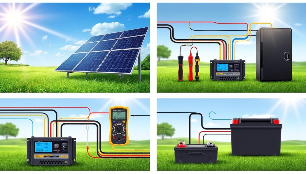 découvrez comment brancher un panneau solaire sur une batterie 12v en suivant un schéma clair en 4 phases. guide simple pour une installation sécurisée et efficace de votre système solaire autonome.