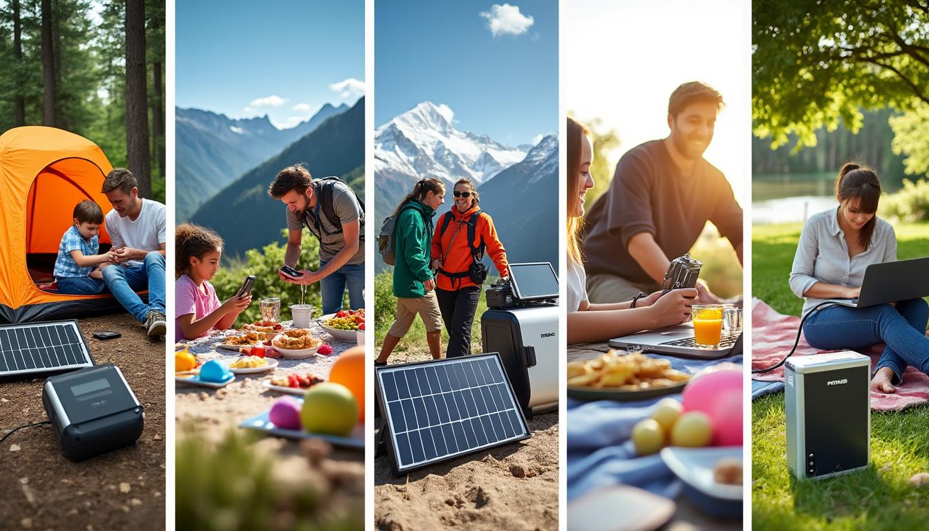 découvrez 5 usages astucieux d'une station solaire portable en extérieur : alimentez vos appareils, éclairez vos soirées, rechargez vos smartphones et bien plus lors de vos sorties nature.