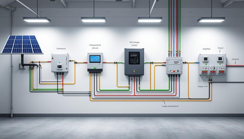 découvrez notre guide en 7 phases pour le schéma de raccordement des panneaux solaires au tableau électrique, et maîtrisez chaque étape pour une installation sûre et efficace.